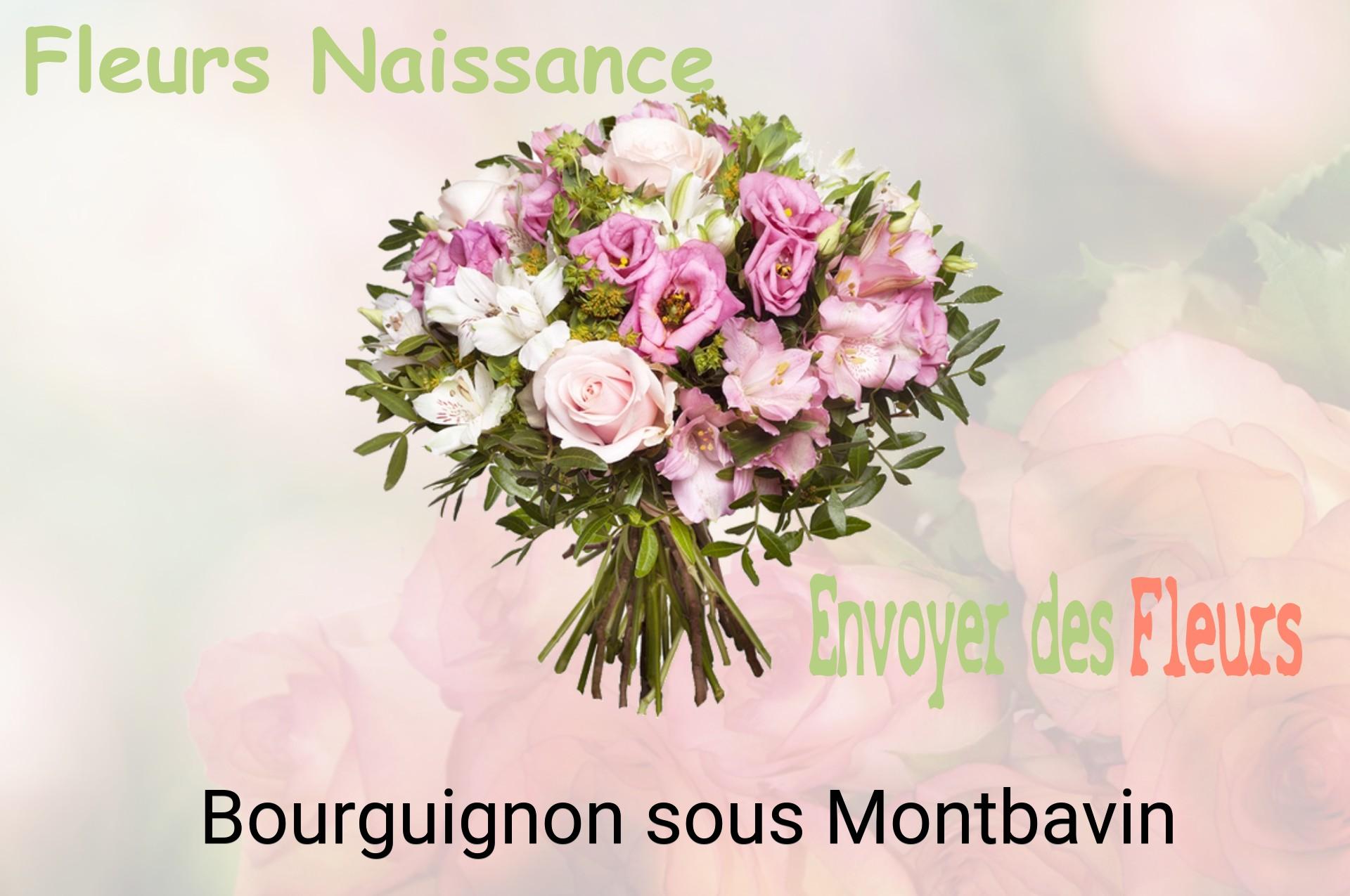 Bouquet de fleurs de naissance livré à Bourguignon-sous-Montbavin