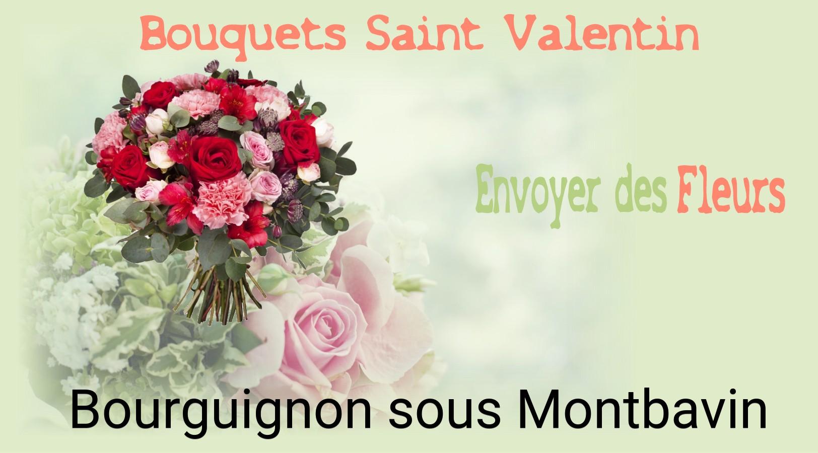 Roses de Saint-Valentin livrées à Bourguignon-sous-Montbavin